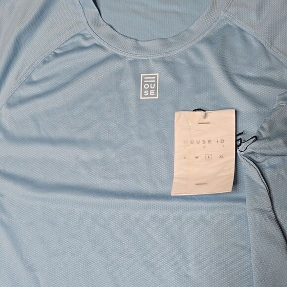 197 NWT House ID Athletic Tee Size Large Color Sky Blue - Picture 6 of 9